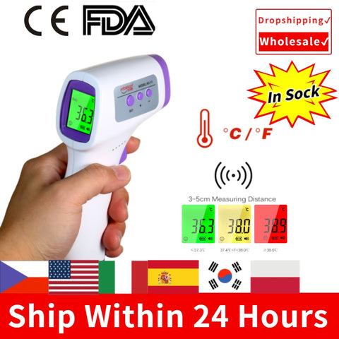Non-contact Infrared 1-second Accurate Digital Temperature Meter  For Children Adult