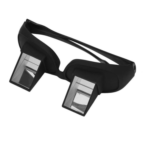 Special eye wear enabling reader to to read comfortably book and phone while lie down on bed