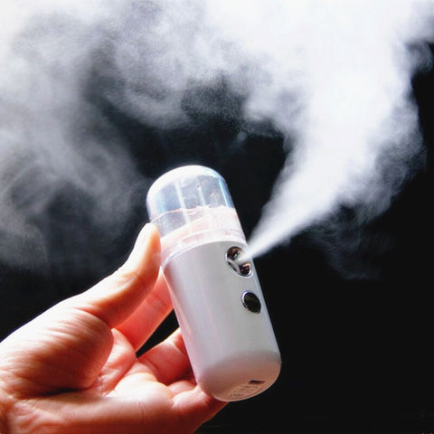 USB Rechargeable Humidifier Nano Mist Sprayer Facial Moisturizing  Nebulizer Steamer
